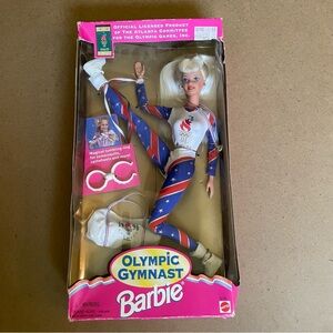 Vintage 1996 Mattel Atlanta Olympic Gymnast Barbie Doll